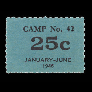Canada, Camp 42, 25 cents : June 30, 1946