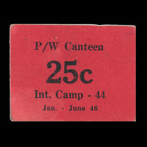 Canada, Camp 44, 25 cents : June 30, 1946