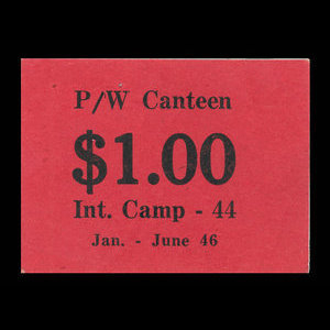 Canada, Camp 44, 1 dollar : June 30, 1946