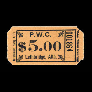 Canada, Camp 133, 5 dollars : December 1946
