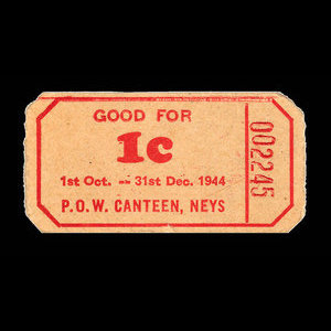 Canada, Camp 100, 1 cent : December 31, 1944