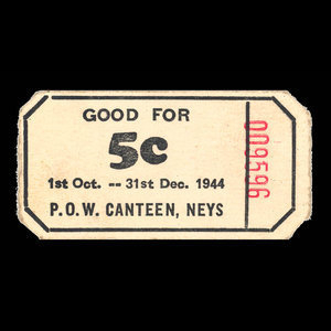 Canada, Camp 100, 5 cents : December 31, 1944