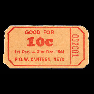 Canada, Camp 100, 10 cents : December 31, 1944