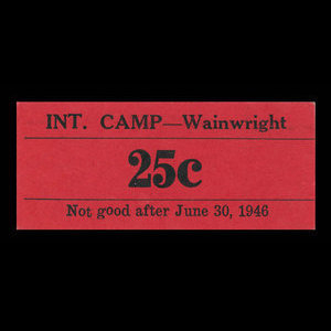 Canada, Camp 135, 25 cents : June 30, 1946