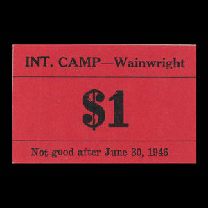 Canada, Camp 135, 1 dollar : June 30, 1946