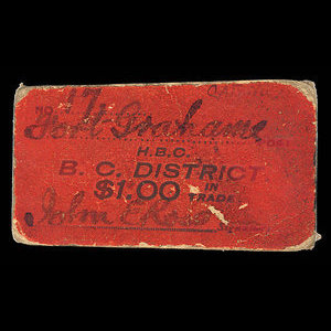 Canada, Hudson's Bay Company, 1 dollar : 1927