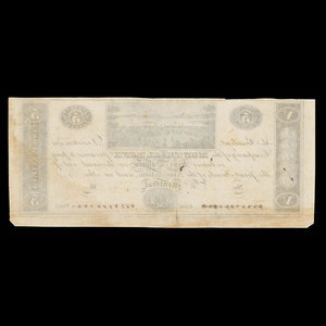 Canada, Montreal Bank, 5 dollars : 1822