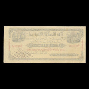 Canada, Bank of Montreal, 1 dollar : June 6, 1852