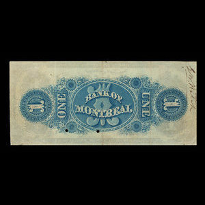Canada, Bank of Montreal, 1 dollar : February 1, 1853