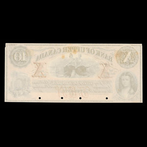 Canada, Bank of Upper Canada (York), 10 dollars : 1859