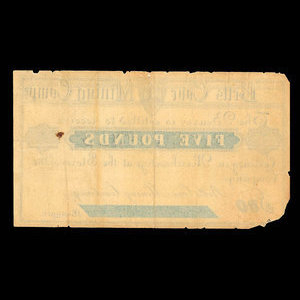 Canada, Betts Cove Mining Company, 20 dollars : 1886