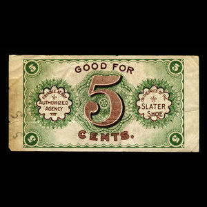 Canada, Slater Shoe Co. Ltd., 5 cents : 1915