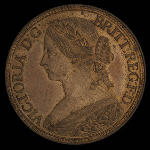 Canada, Victoria, 1 cent : 1861