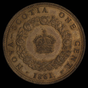 Canada, Victoria, 1 cent : 1861