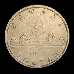 Canada, Elizabeth II, 1 dollar : 1955