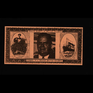 Canada, Social Credit Party of British Columbia, no denomination : 1963