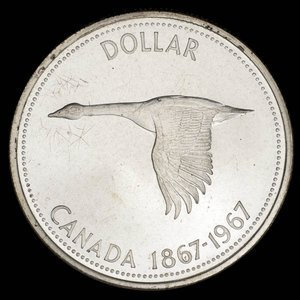 Canada, Elizabeth II, 1 dollar : 1967