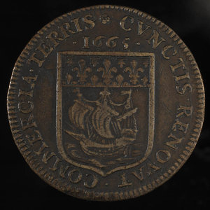 France, Company of the Indies, no denomination : 1665