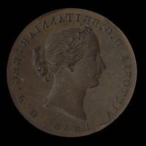 Canada, Province of Nova Scotia, 1/2 penny : 1856