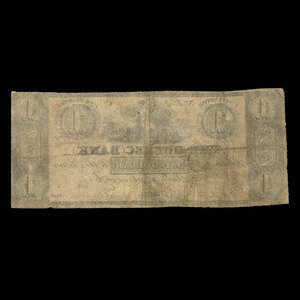 Canada, Quebec Bank, 1 dollar : June 1, 1836