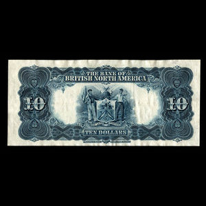 Canada, Bank of British North America, 10 dollars : July 3, 1911
