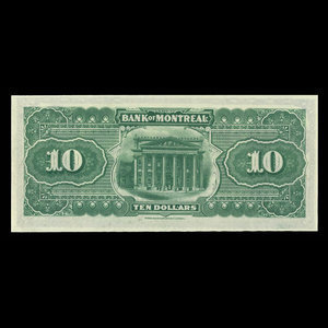 Canada, Bank of Montreal, 10 dollars : January 2, 1895