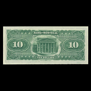 Canada, Bank of Montreal, 10 dollars : January 2, 1895