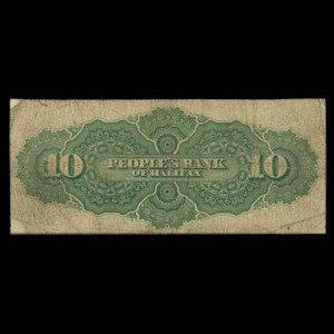 Canada, People's Bank of Halifax, 10 dollars : November 1, 1894