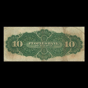 Canada, People's Bank of Halifax, 10 dollars : January 2, 1900
