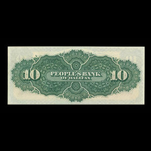 Canada, People's Bank of Halifax, 10 dollars : October 1, 1901