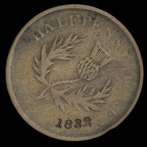 Canada, Province of Nova Scotia, 1/2 penny : 1832