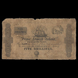 Canada, Prince Edward Island, 5 shillings : 1855