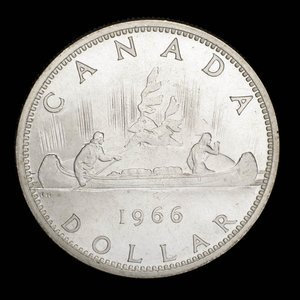 Canada, Elizabeth II, 1 dollar : 1966