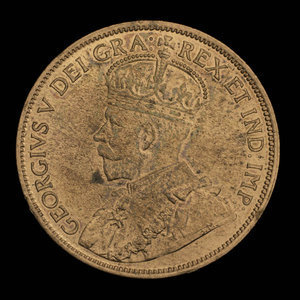 Canada, George V, 1 cent : 1912