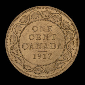 Canada, George V, 1 cent : 1917