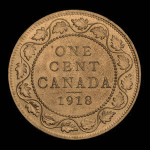 Canada, George V, 1 cent : 1918