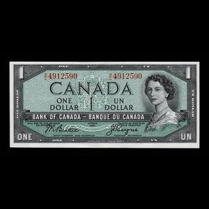 Canada, Bank of Canada, 1 dollar : 1954