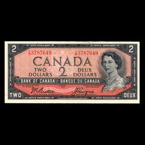 Canada, Bank of Canada, 2 dollars : 1954