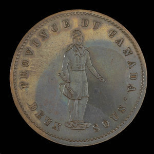 Canada, Quebec Bank, 1 penny : 1852