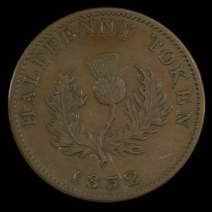 Canada, Province of Nova Scotia, 1/2 penny : 1832