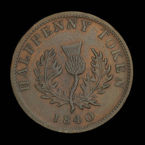 Canada, Province of Nova Scotia, 1/2 penny : 1840