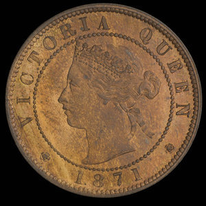 Canada, Victoria, 1 cent : 1871