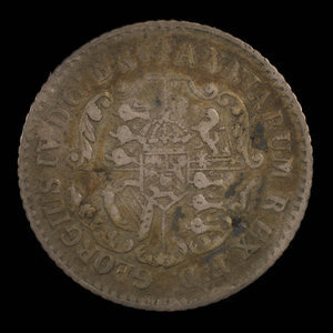 Great Britain, George IV, 1/16 dollar : 1822