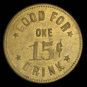 Canada, W. Cowan, 1 drink, 15 cents : 1894