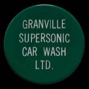 Canada, Granville Supersonic Car Wash Ltd., no denomination : 1967