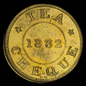 Canada, Gass' Tea Store, no denomination : 1882