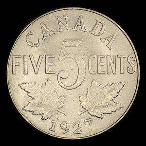 Canada, George V, 5 cents : 1927