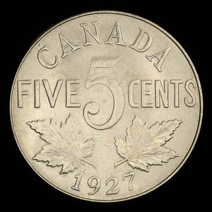 Canada, George V, 5 cents : 1927