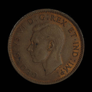 Canada, George VI, 1 cent : 1943