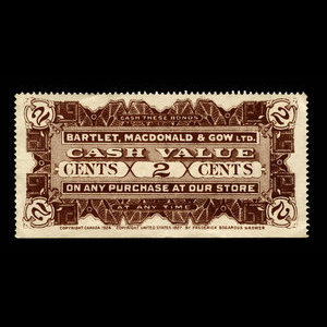 Canada, Bartlet, MacDonald & Gow Ltd., 2 cents : 1935
